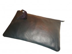 Handmade evening leather handbag